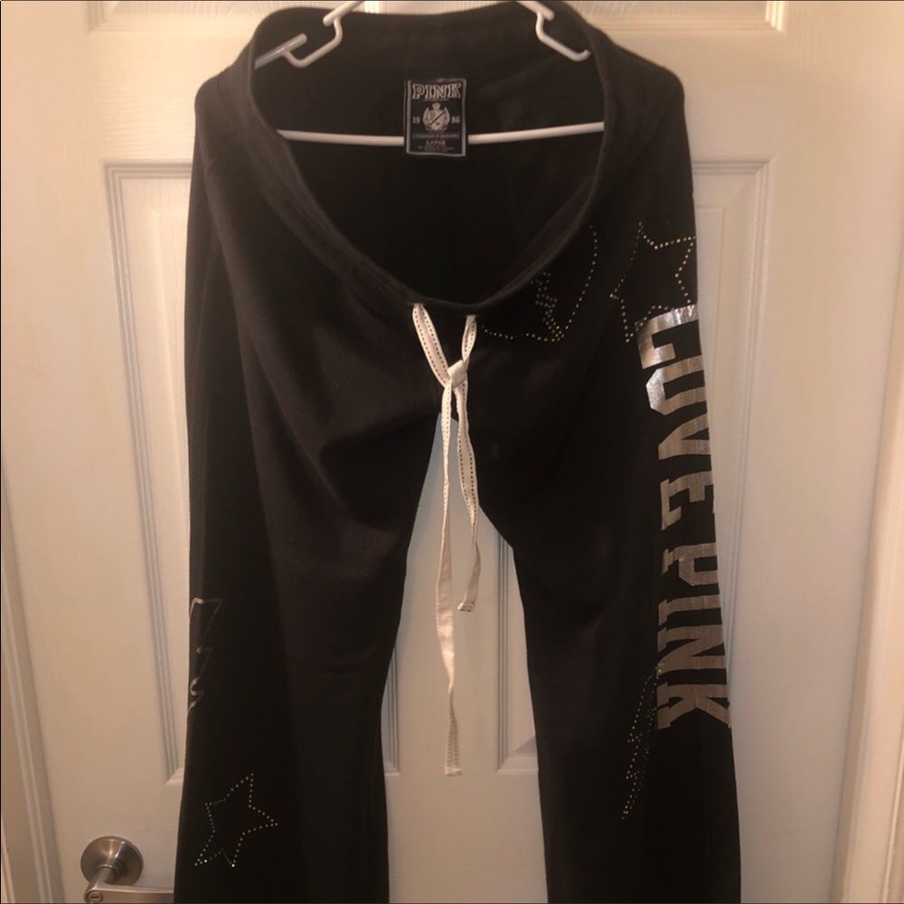 VS sweats joggers with Rhinestones L